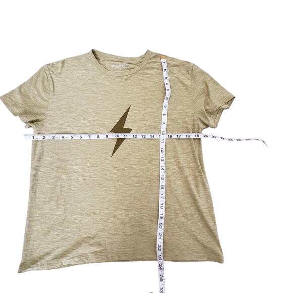 Bruce Bolt Performance Tee Shirt  Medium Lightning Bolt Logo Athletic Baseball - Picture 2 of 4